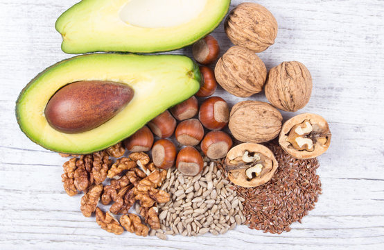 Sources of omega 3 fatty acids contained in the food.