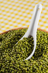 Mung beans on the table