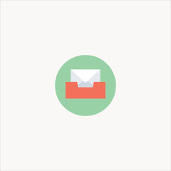 email icon flat design