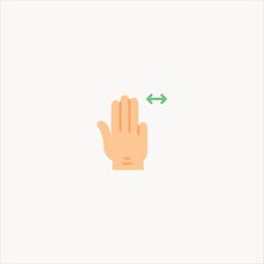 Obraz premium drag icon flat design
