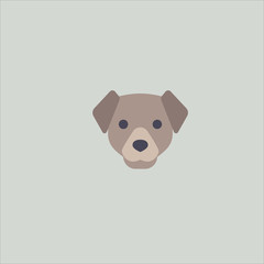 dog icon flat design