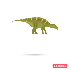Iguanodon color flat icon for web and mobile design