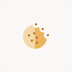 cookie icon flat design