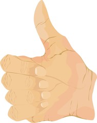 People hand showing good sign, symbol.