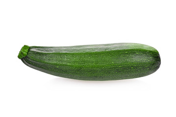 fresh zucchini cucumber isolated on white background
