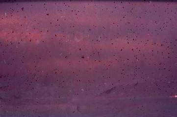 Steel walkway mats sprayed red rust.Iron surface rust