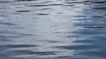 冬の海　水面の揺らぎ