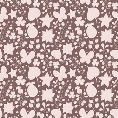 Fototapeta premium Seamless floral pattern can be used for wallpaper, pattern fills, web page background, surface textures.