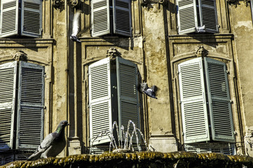 Aix en Provence, old frontage, France, Provence