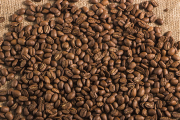 roasted coffee beans, can be used as a background