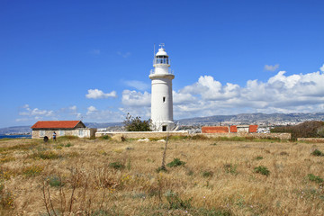 Fototapeta na wymiar Leuchtturm, Paphos - Zypern