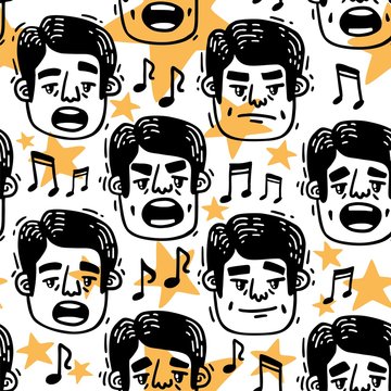 pattern Man singing funny head