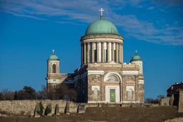 Fototapeta na wymiar Basilica of Esztergom city in Hungary