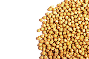 fruit chick peas isolated on white background
