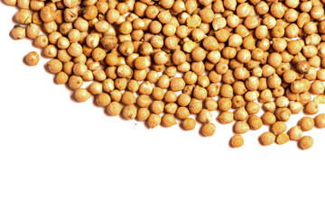 fruit chick peas isolated on white background