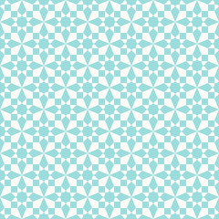 seamless bright blue mosaic tile pattern.