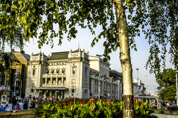 Beograd, city center, square Trg Republike, Serbia-Montenegro, B