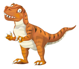 cartoon dinosaur tyrannosaurus illustration for children