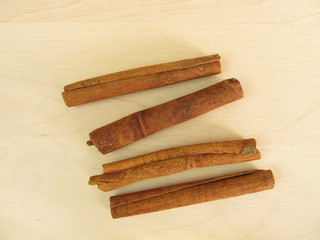Getrocknete Zimtstangen vom Cassia Zimt