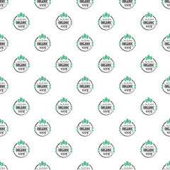 Organic food seamless pattern