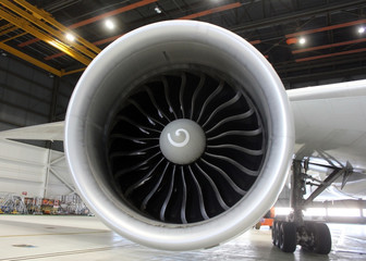 large jet engine intake