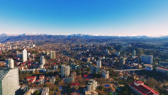 Aerial view of Sochi.