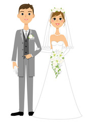 新郎新婦　結婚式