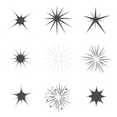 Sparkle star symbols