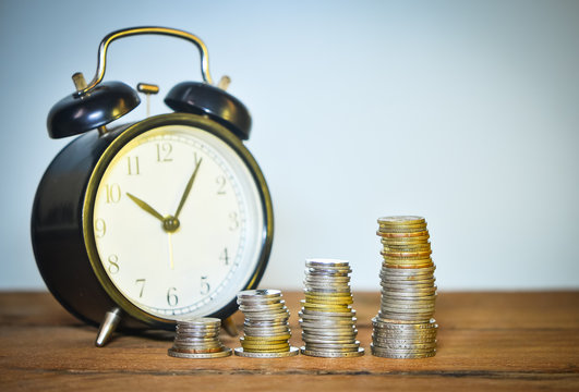 Time For Saving concept.stop wasting time.