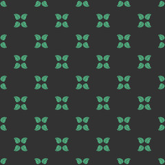 Fototapeta na wymiar Leaf seamless pattern