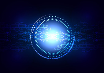 Vector Abstract futuristic circuit board technology concept