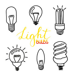 Light bulbs icon set. concept