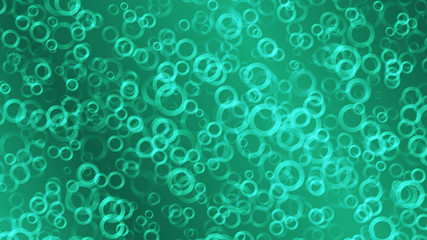 Turquoise abstract background of small rings