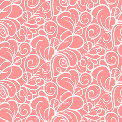 Abstract seamless swirl background pattern in vector.