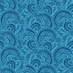 Ethnic tribal abstract seamless background pattern in vector.