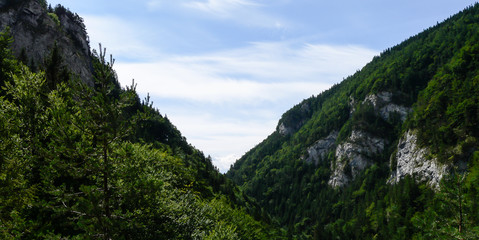 Beautiful landscape of Vysoke tatry mountains
