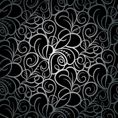 Abstract seamless swirl background pattern in vector.