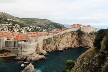 View to Old Town of Dubrovnik, Croatia 