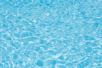 Beautiful ripple wave and blue water surface in swimming pool