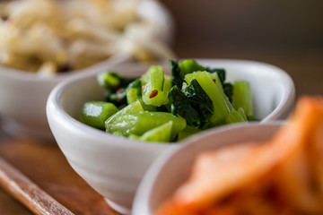 Vegetable with Korea food