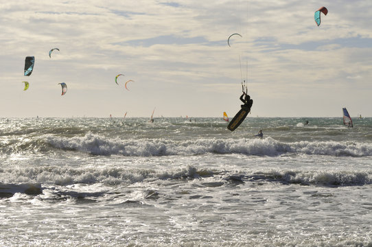 kitesurf jump
