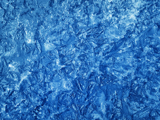 Obraz na płótnie Canvas Abstract blue ice texture.