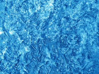 Abstract blue ice texture.
