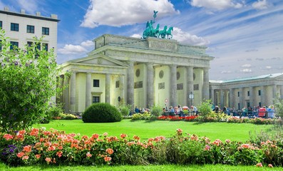 Porte de Brandebourg à Berlin, Allemagne © Alexi Tauzin