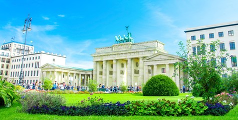 Porte de Brandebourg à Berlin, Allemagne © Alexi Tauzin