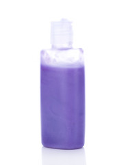 bottle of soap on white background