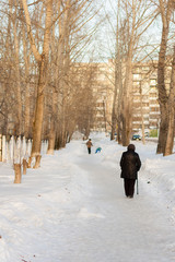winter pavement
