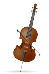 Obraz na płótnie Canvas cello stock vector illustration