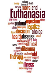 Euthanasia, word cloud concept 4