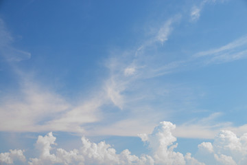 Blue sky background with cloud.